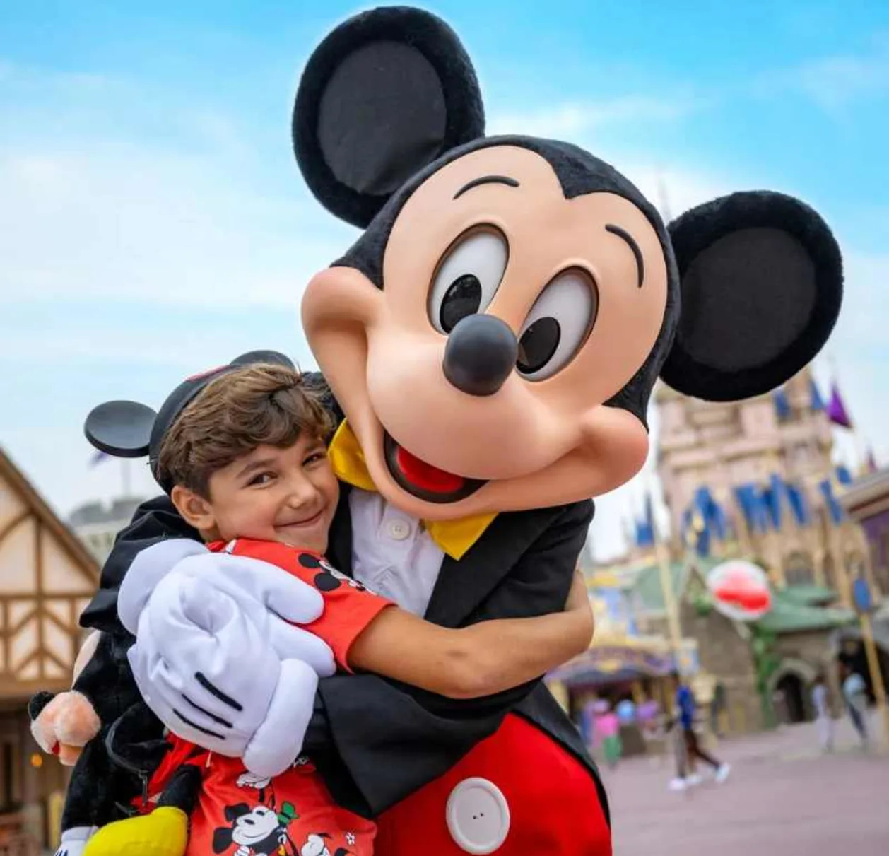 Caribe Royale Resort child guest with Mickey Mouse